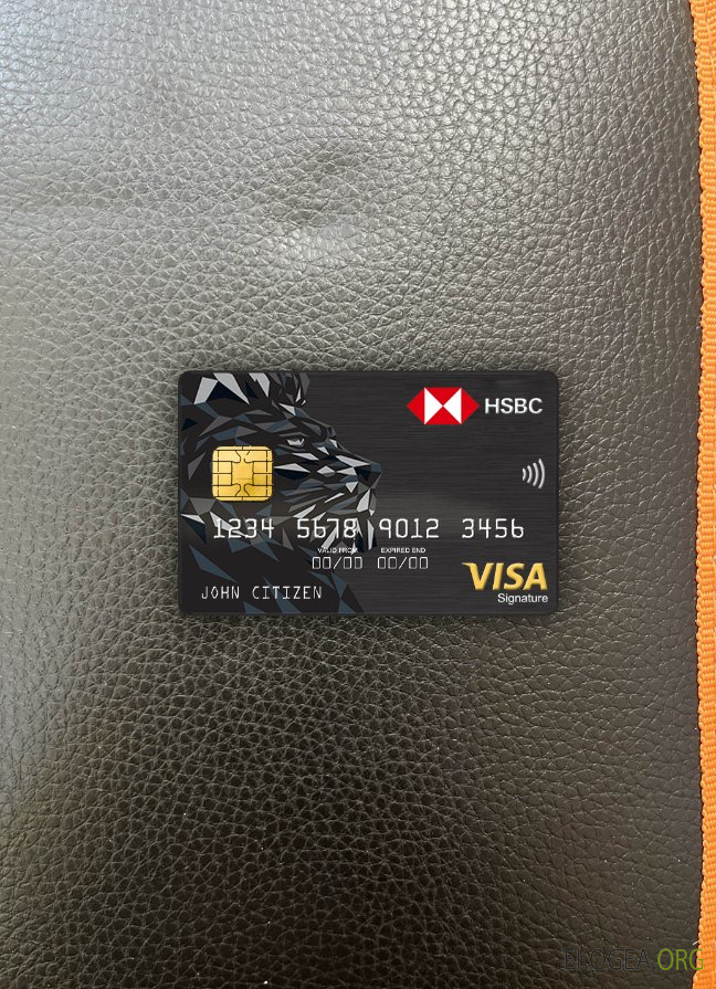 Israël HSBC Bank visa signature carte photolook ,